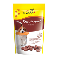 Дрессировочное лакомство для активных собак Gimdog Sportsnacks Wheelies с декстрозой и L-карнитином 60 г
