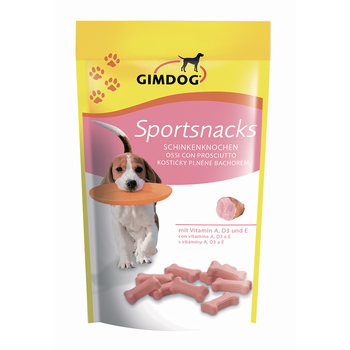 Дрессировочное лакомство для собак Gimdog Sportsnacks с ветчиной 60 г