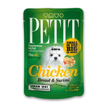 Консервы для взрослых собак мелких пород Brit Petit с куриной грудкой и рыбой 80 г
