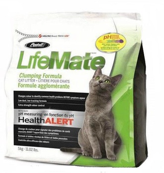 LifeMate - певый комкующийся наполнитель с рН измерением - индикатор здоровья