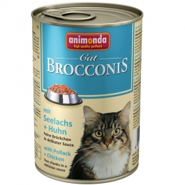 Консервированный корм для взрослых кошек  Animonda  Cat  Brocconis с сайдой и курицей 400 г