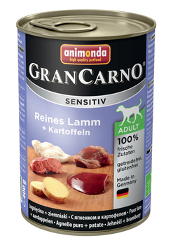 Консервы для взрослых чувствительных собак Animonda GranCarno Sensitiv c ягненком и картофелем 400 г