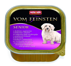 Консервы для пожилых собак старше 7 лет Animonda Vom Feinsten Senior с мясом домашней птицы и ягненком 150 г