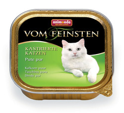 Консервированный корм для взрослых кастрированных кошек Animonda Vom Feinsten с индейкой 100 г