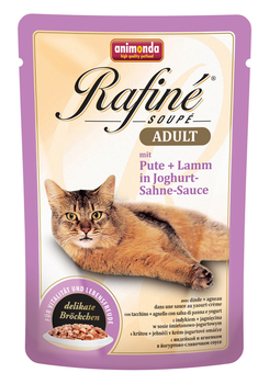 Консервированный корм для взрослых кошек Animonda Rafiné Soupé Adult с индейкой и ягненком в йогуртово-сливочном соусе 100 г