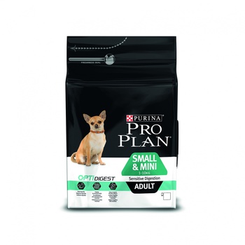 Сухой корм для взрослых собак малых пород с чувствительным пищеварением Pro Plan Adult Small Sensitive Digestion с ягненком 700 гр, 3 кг, 7 кг