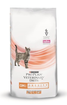 Сухой лечебный корм для кошек при ожирении Purina Nestle Vet Diet OM 350 гр, 1,5 кг