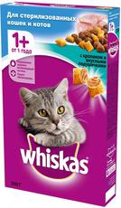 Сухой корм для стерилизованных кошек Whiskas подушечки с кроликом