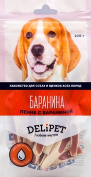 Лакомство для собак Delipet Пенне с бараниной 100 г