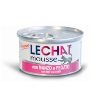 Консервированный корм для взрослых кошек Lechat mousse говядина и печень 85 г