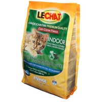Сухой корм для домашних взрослых кошек Lechat Cat Indoor со свежей курицей и рисом 400 г
