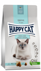 Сухой корм для кошек с чувствительным пищеварением Happy Cat Sensitive Magen & Darm с уткой