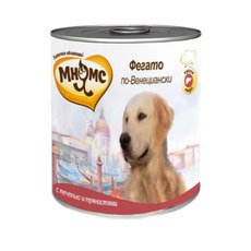 Мнямс консервы для собак Фегато по-Венециански (телячья печень с пряностями) 600 гр.