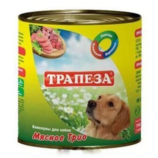 Rонсервы для собак Трапеза Мясное трио 750 г