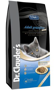 Сухой беззерновой корм для взрослых  кошек Dr. Clauder's Adult Grainfree 400 гр, 2 кг