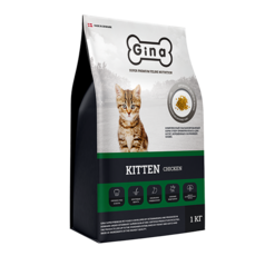 Сухой корм супер-премиум класса для котят, беременных и кормящих кошек Gina Kitten Chicken 
