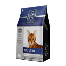 Сухой корм для взрослых кошек высшей категории качества Gina Adult Cat Duck с уткой