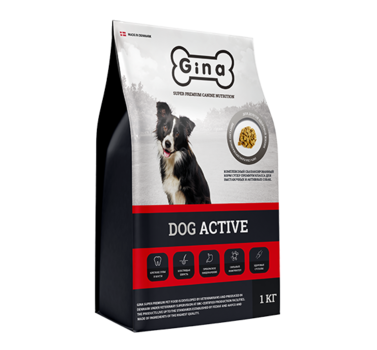 Сухой корм супер премиум класса для выставочных и активных собак Gina Dog 7,5 кг, 18 кг