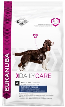 Корм для собак стерилизованных и склонных к лишнему весу  Eukanuba Dog Adult Daily Care 12,5 кг 2,5 кг, 12,5 кг