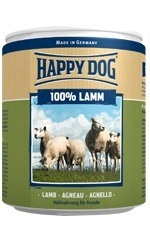 Консервы для взрослых собак Happy Dog чистое мясо ягненка 400 г