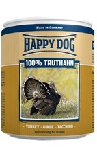 Консервы для взрослых собак Happy Dog  чистое мясо индейки 400 г