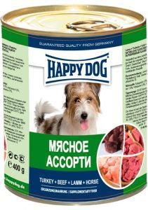 Корм для собак Happy Dog мясное ассорти, 400 г