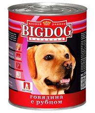 Консервы для взрослых собак Зоогурман Big Dog с говядиной и рубцом 850 г