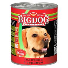 Консервы для взрослых собак Зоогурман Big Dog с телятиной и сердцем 850 г