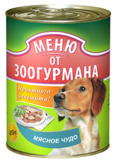 Консервы для взрослых собак Зоогурман Мясное Чудо с говядиной, птицей, индейкой