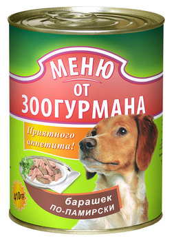 Консервы для взрослых собак Зоогурман с барашком по-памирски и говядиной 410 г