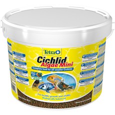 Корм для травоядных цихлид TetraCichlid Algae Mini, мини мульти шарики, 10 л