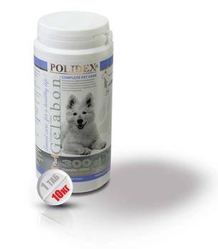 Витамины и пищевые добавки для взрослых собак Polidex Гелабон плюс профилактика и лечение заболеваний суставов, костей 150табл., 300табл., 500табл.