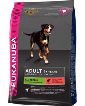 Eukanuba Adult All Breeds Salmon & Rice (Эукануба Эдалт Лосось и рис) 12,5 кг.