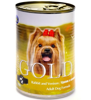 Консервированный корм для взрослых кошек Nero Gold Rabbit and Venison кролик и оленина 410 г