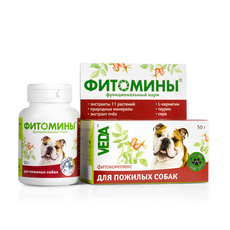 Витамины и пищевые добавки для пожилых собак Фитомины  50 г