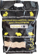 Наполнитель для туалета грызунов Золотой Кот кукурузный, 4л