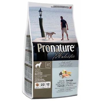 Пронатюр для собак для кожи и шерсти Pronature Holistic Atlantic Salmon And Brown Rice с лососем и рисом 340 гр, 2,72 кг, 13,5 кг