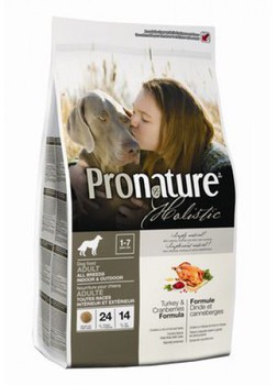 Пронатюр на основе индейки и клюквы для взрослых собак всех пород Pronature Holistic Turkey And Cranberries 2,72 кг, 6,8 кг, 13 кг