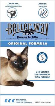 Наполнитель для кошачьего туалета Better Way Original Formula комкующийся, бентонит без ароматизатора 6,35 кг, 12,7 кг