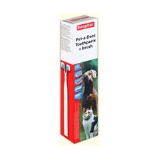 Зубная паста и щетка для собак и кошек Beaphar Dog A Dent Bunste 100 г