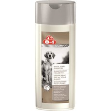 Шампунь  для собак светлых окрасов 8in1 White Pearl, отбеливающий, с экстрактом алое и витамином Е, 250 мл