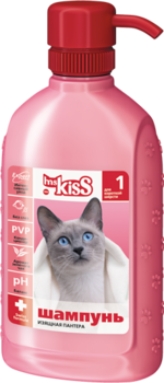 Шампунь-кондиционер для короткошерстных кошек Ms. Kiss Изящная пантера 200 мл