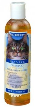 Шампунь для кошек Bio Groom Flea and Tick Cat Shampoo от блох и клещей, 237 мл