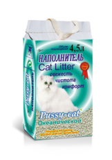 Наполнитель для кошачьего туалета Pussy-Cat океанический