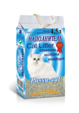 Наполнитель для кошачьего туалета Pussy-Cat цеолитовый, 4,5 л