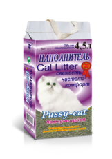 Наполнитель для кошачьего туалета Pussy-Cat комкующийся