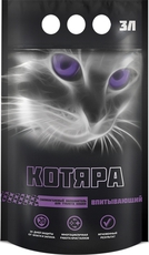 Наполнитель для кошачьего туалета Котяра силикагелевый 3л*1,29кг (п/эт пакет) 