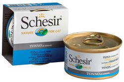 Консервированный корм для взрослых кошек Schesir  тунец  в собственному соку 85 г