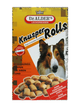 Лакомство для собак Knusper Rolls хрустящее печенье с ягненком с рисом 500 г