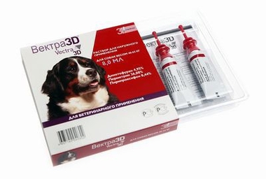 Капли инсектоакарицидные для собак весом от 40 до 65 кг Ceva Вектра 3D, 1 пипетка